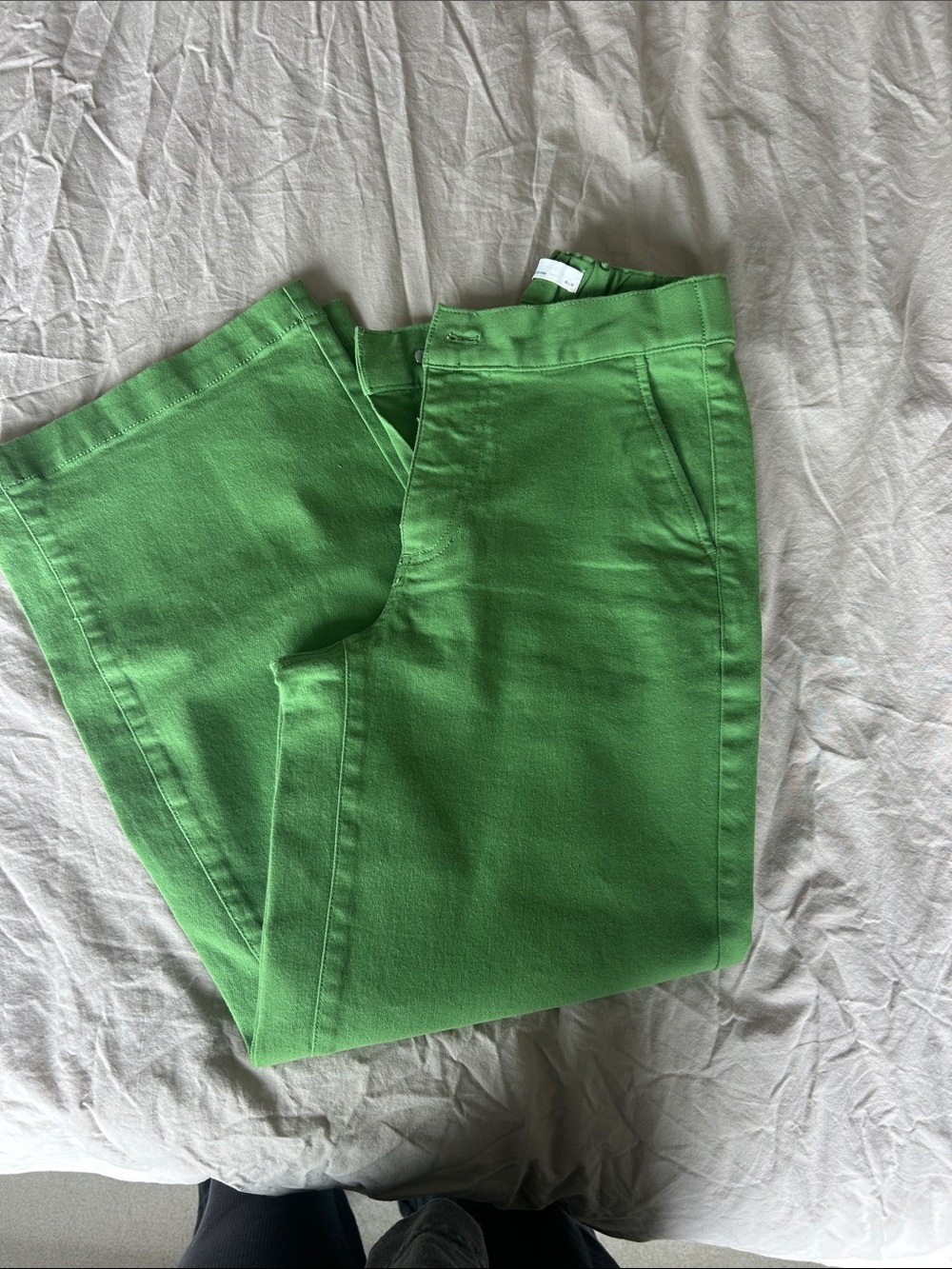 OAK + FORT Green Straight-Leg Pants